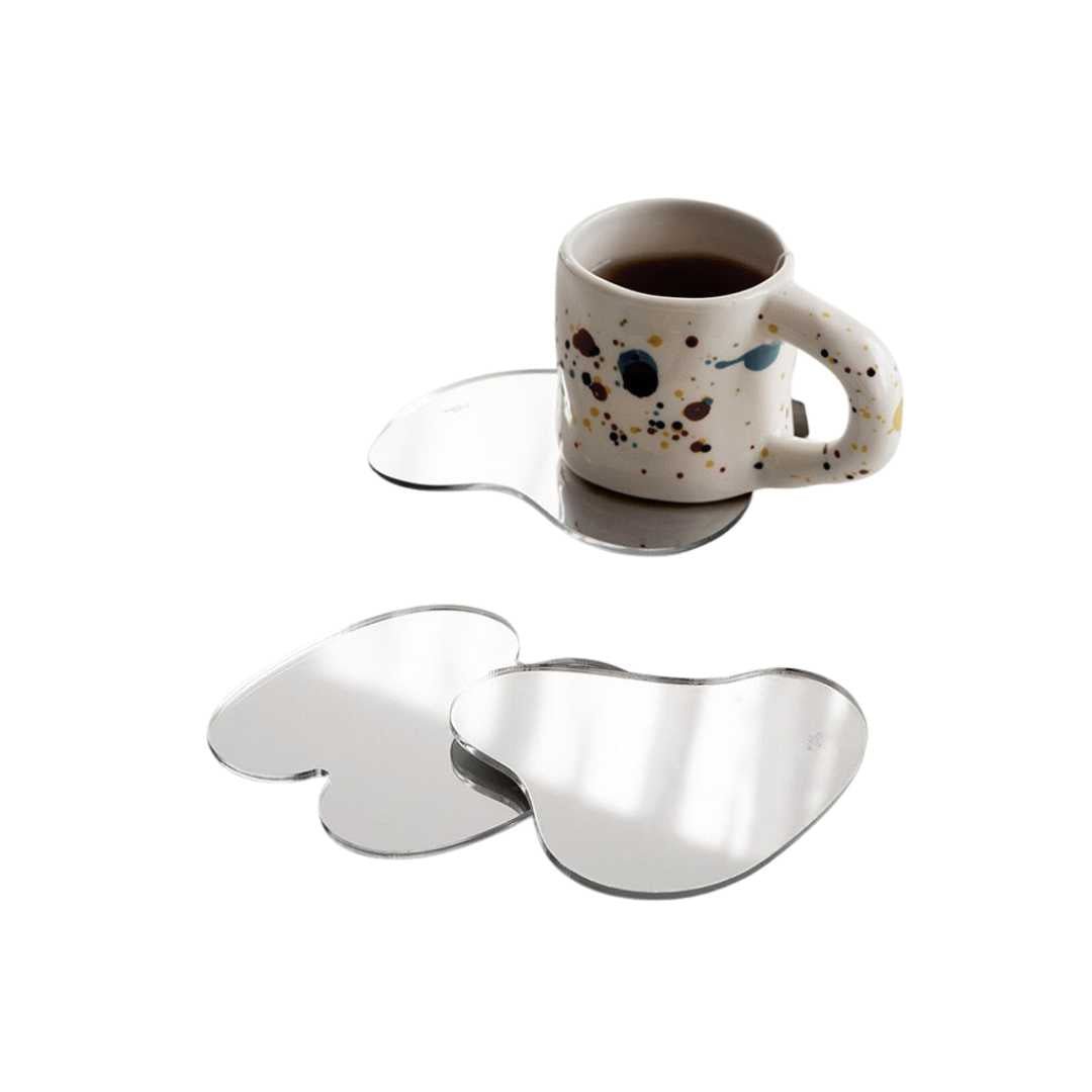 Hommfer – Ensemble de Dessous de Verre et Plateaux Miroirs - Hommfer