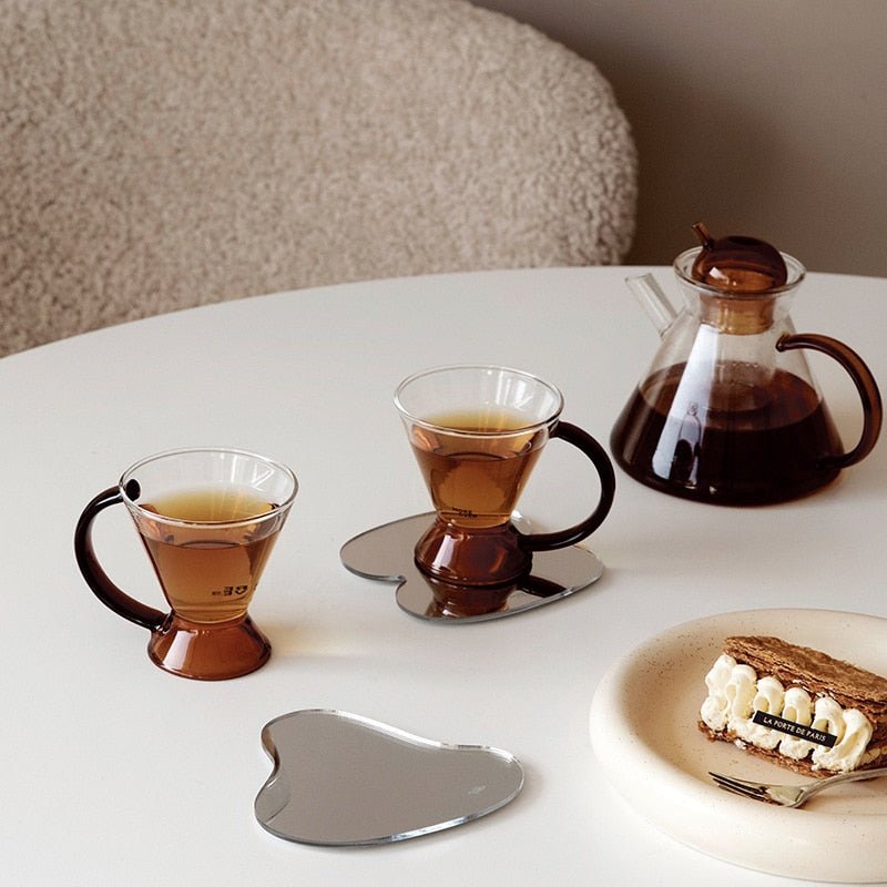 Hommfer – Ensemble de Dessous de Verre et Plateaux Miroirs - Hommfer