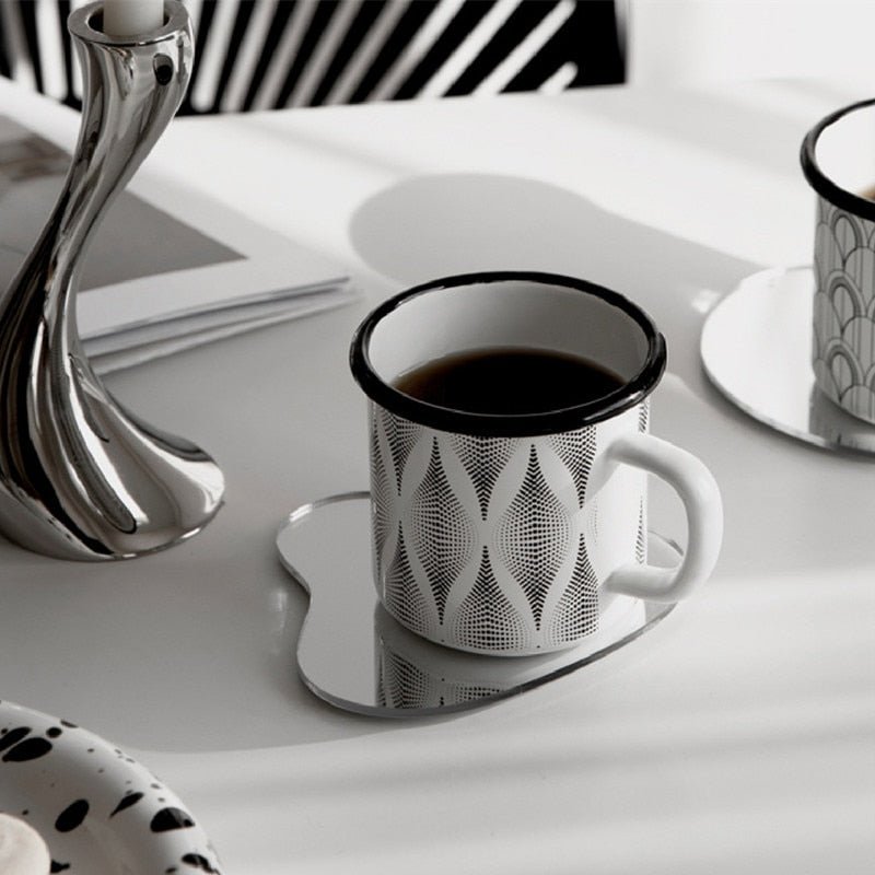 Hommfer – Ensemble de Dessous de Verre et Plateaux Miroirs - Hommfer