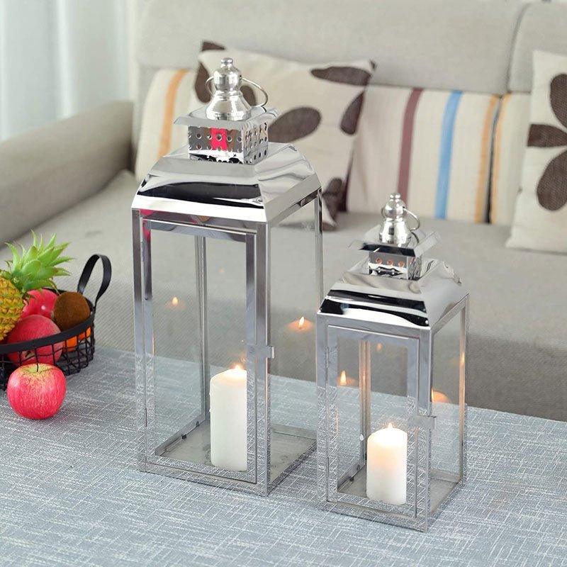 Hommfer – Ensemble de Lanternes en Acier Inoxydable - Hommfer