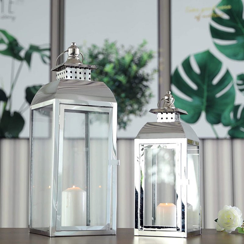 Hommfer – Ensemble de Lanternes en Acier Inoxydable - Hommfer