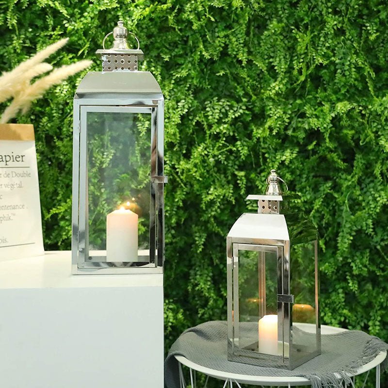 Hommfer – Ensemble de Lanternes en Acier Inoxydable - Hommfer
