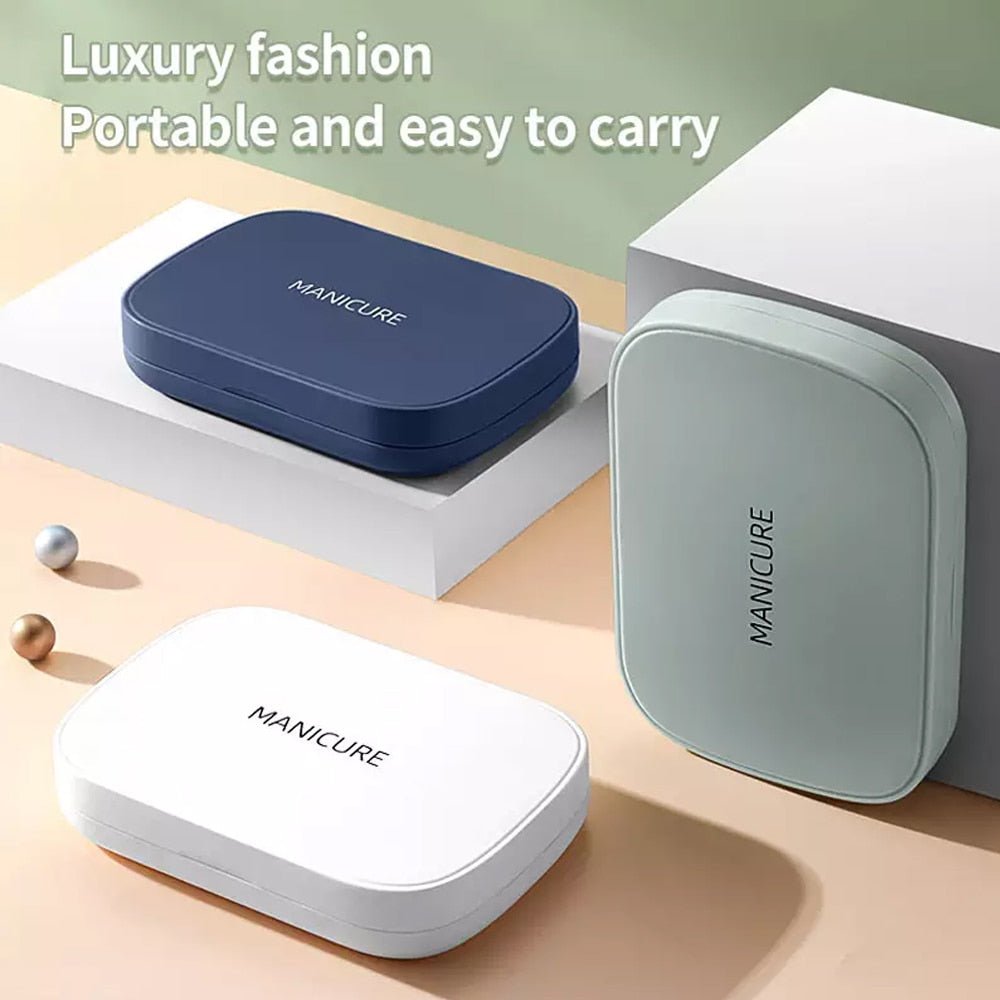 Hommfer – Ensemble de manucure, pédicure et soins 18 pièces avec étui de voyage compact - Hommfer