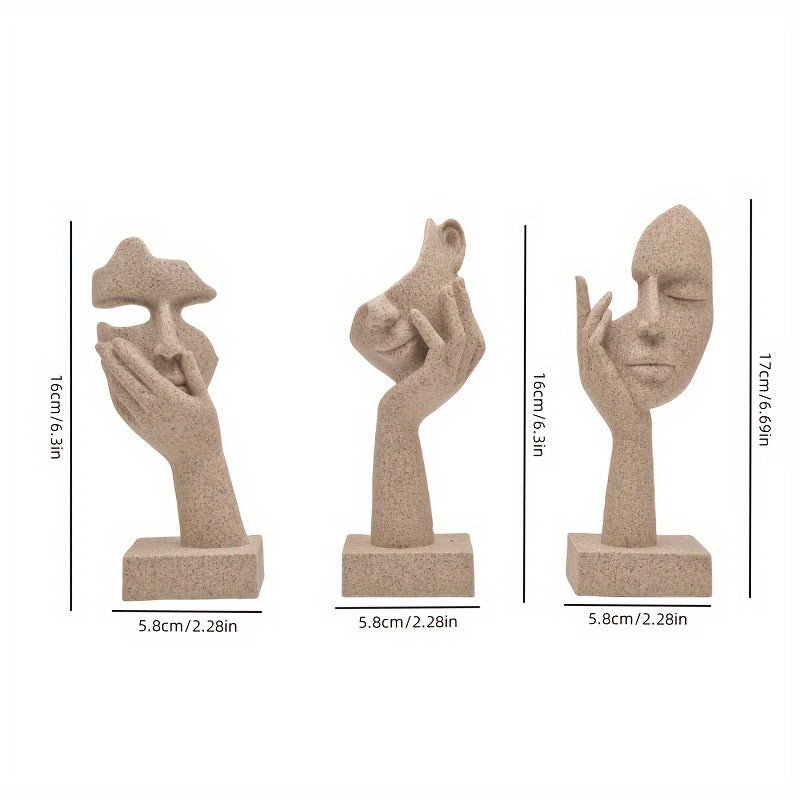 Hommfer – Ensemble de Masques Abstraits Décoratifs pour un Intérieur Artistique - Hommfer