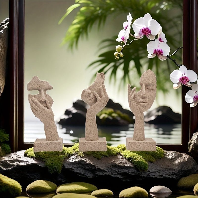 Hommfer – Ensemble de Masques Abstraits Décoratifs pour un Intérieur Artistique - Hommfer