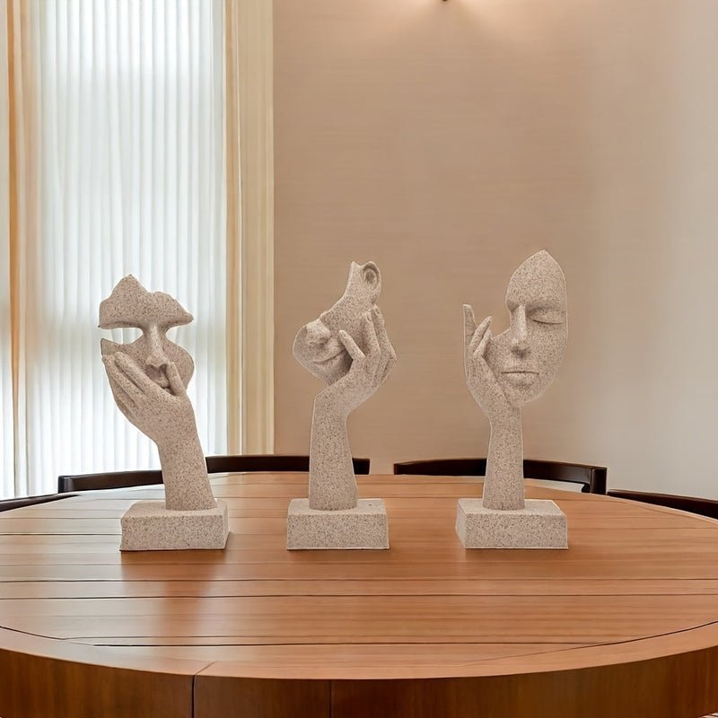 Hommfer – Ensemble de Masques Abstraits Décoratifs pour un Intérieur Artistique - Hommfer