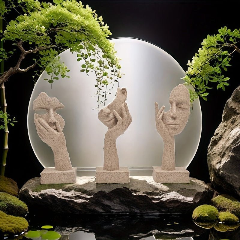 Hommfer – Ensemble de Masques Abstraits Décoratifs pour un Intérieur Artistique - Hommfer