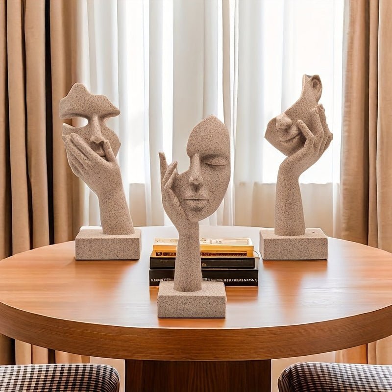 Hommfer – Ensemble de Masques Abstraits Décoratifs pour un Intérieur Artistique - Hommfer
