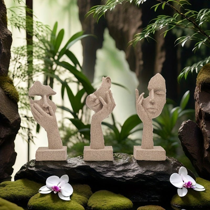 Hommfer – Ensemble de Masques Abstraits Décoratifs pour un Intérieur Artistique - Hommfer