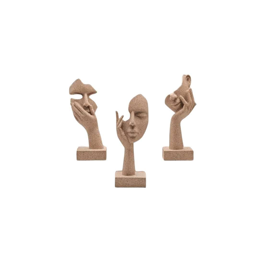 Hommfer – Ensemble de Masques Abstraits Décoratifs pour un Intérieur Artistique - Hommfer