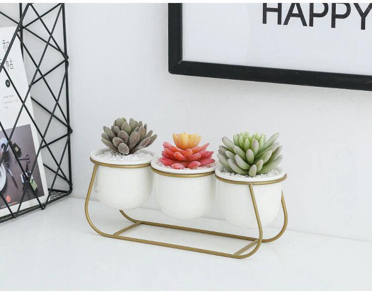 Hommfer – Ensemble de Pots à Plantes Nordiques avec Support Métallique - Hommfer