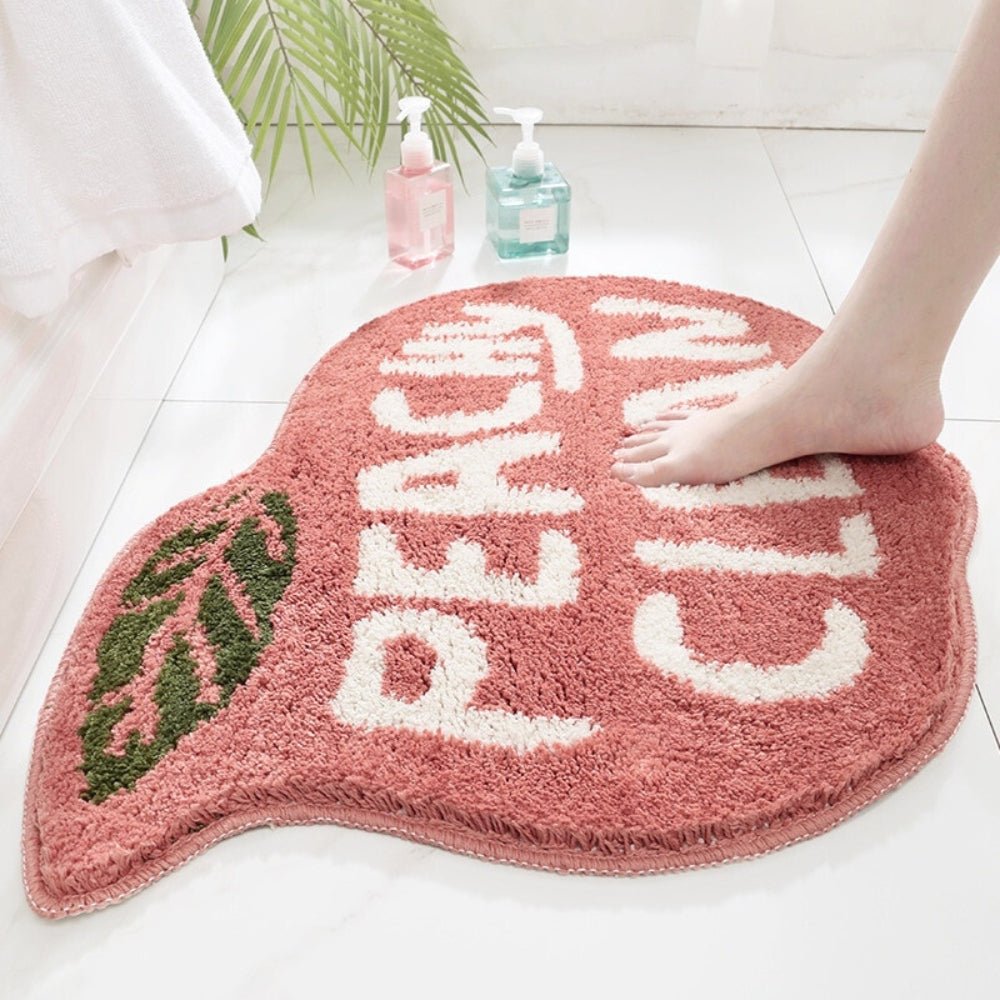 Hommfer – Ensemble de tapis de bain doux et absorbants avec messages amusants - Hommfer