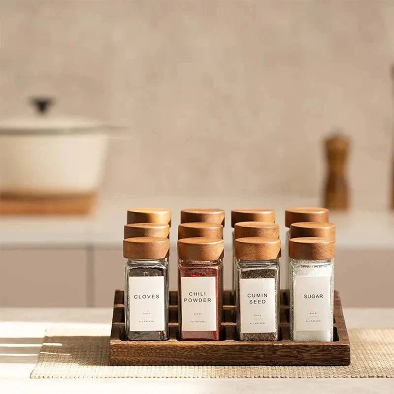 Hommfer – Ensemble de tiroirs à épices en verre - Hommfer