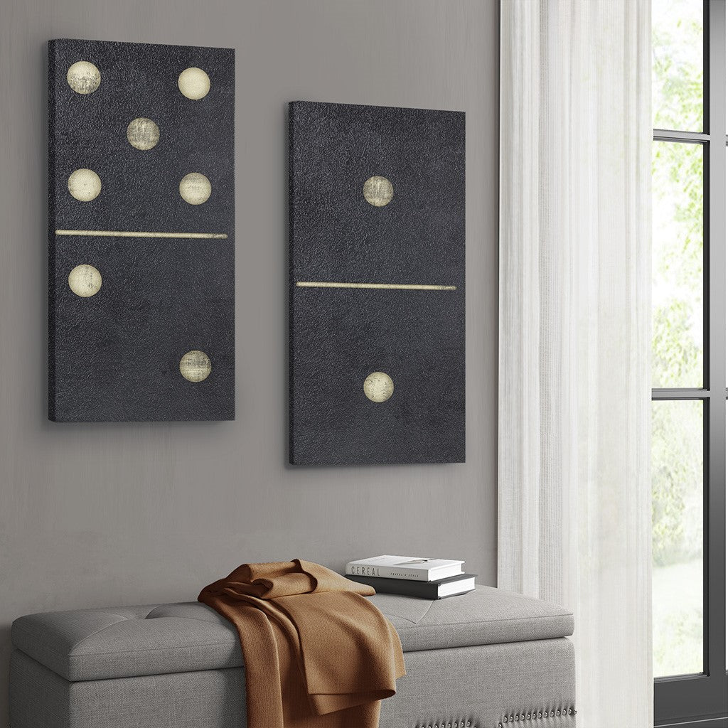 Hommfer – Ensemble de Toiles Domino Noir x2 - Hommfer