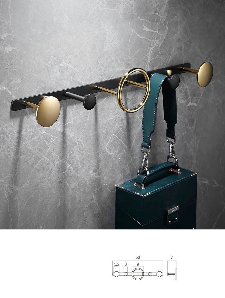 Hommfer – Ensemble Doré et Noir pour Salle de Bain - Hommfer