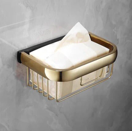 Hommfer – Ensemble Doré et Noir pour Salle de Bain - Hommfer