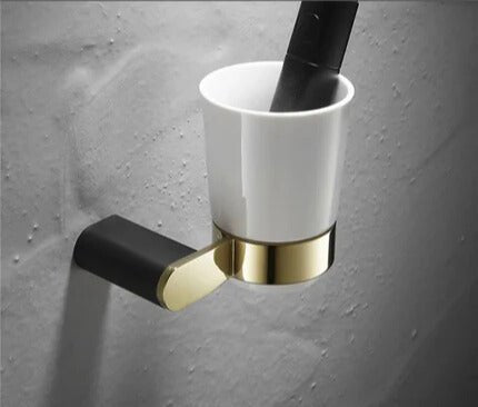 Hommfer – Ensemble Doré et Noir pour Salle de Bain - Hommfer