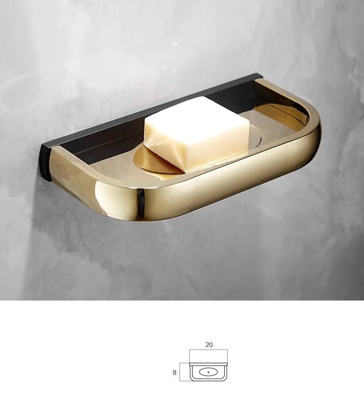 Hommfer – Ensemble Doré et Noir pour Salle de Bain - Hommfer