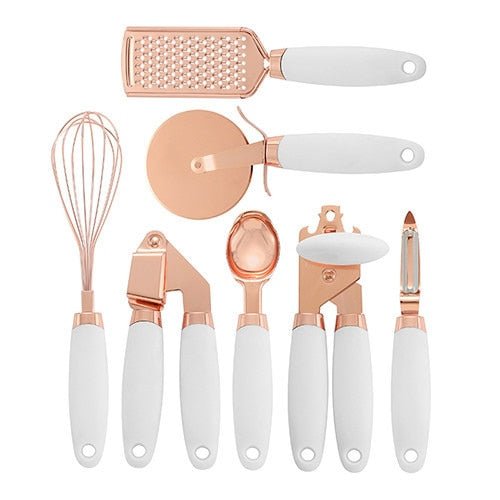 Hommfer – Ensemble d'Ustensiles de Cuisine 7 Pièces Or Rose - Hommfer