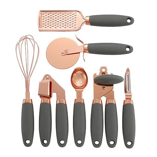 Hommfer – Ensemble d'Ustensiles de Cuisine 7 Pièces Or Rose - Hommfer