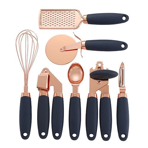 Hommfer – Ensemble d'Ustensiles de Cuisine 7 Pièces Or Rose - Hommfer