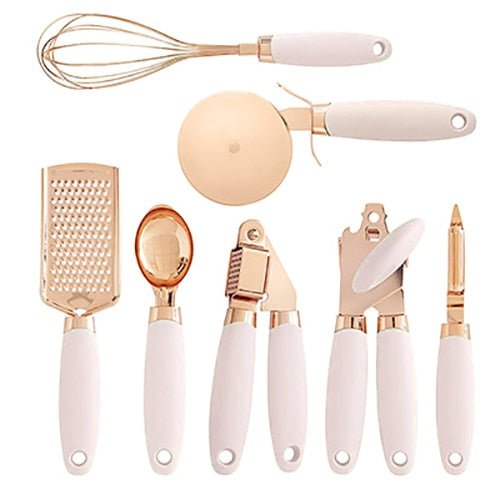 Hommfer – Ensemble d'Ustensiles de Cuisine 7 Pièces Or Rose - Hommfer