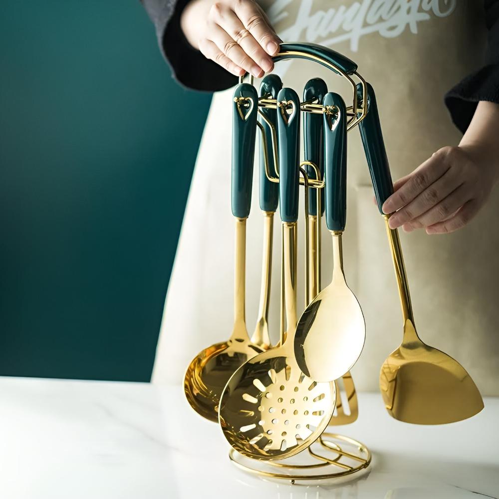 Hommfer – Ensemble d'Ustensiles de Cuisine en Acier Inoxydable - Hommfer