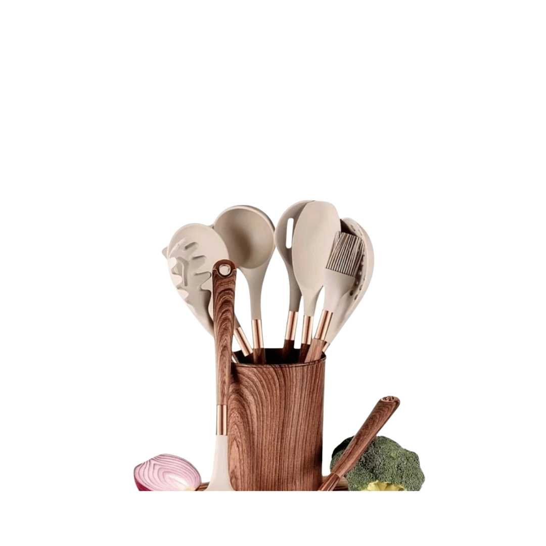 Hommfer – Ensemble d’Ustensiles de Cuisine en Silicone avec Design Élégant - Hommfer