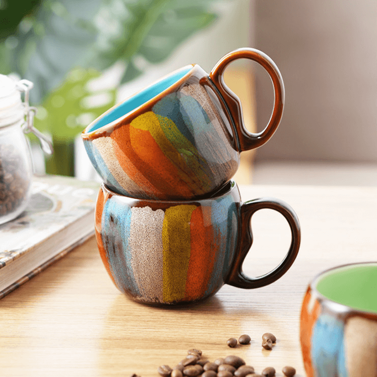 Hommfer – Ensemble Élégant de Tasses en Céramique Artisanale - Hommfer