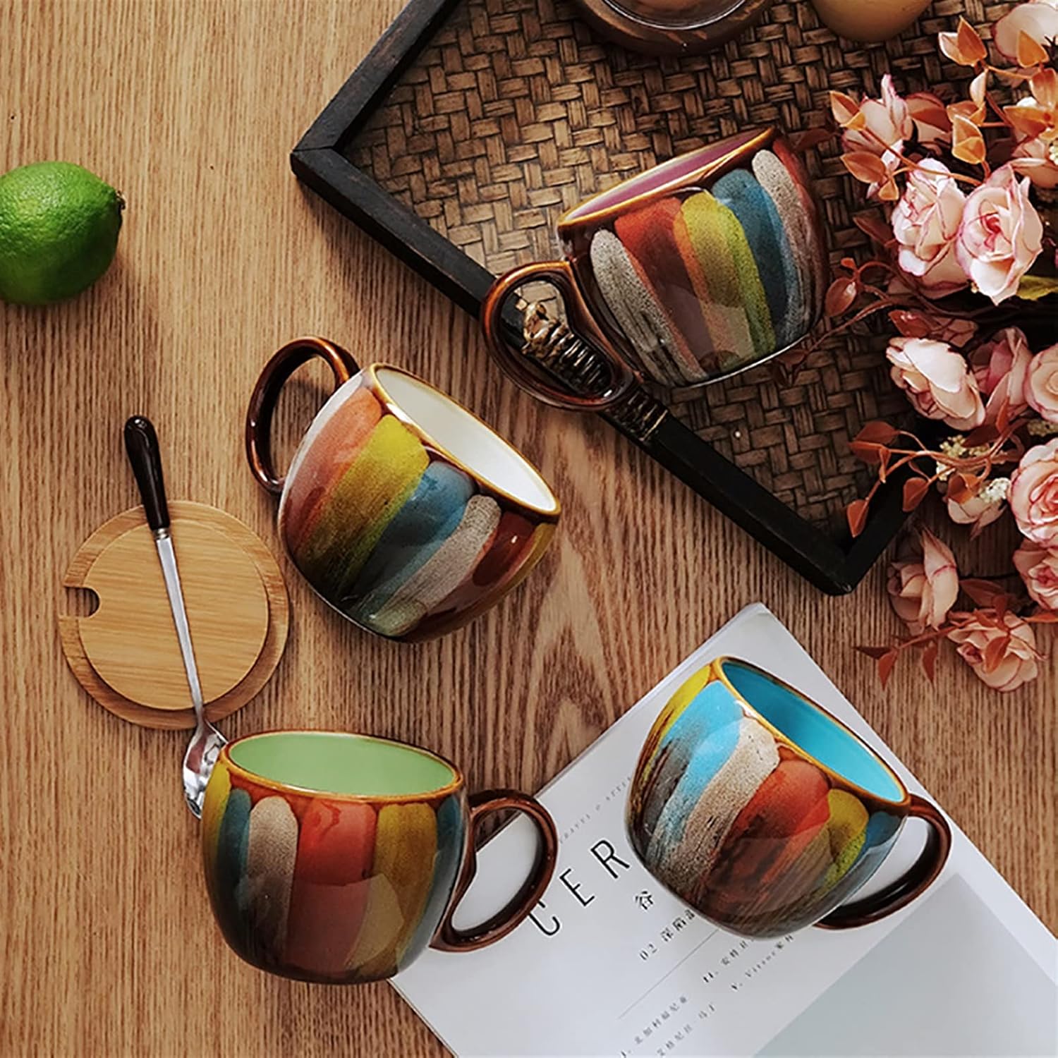 Hommfer – Ensemble Élégant de Tasses en Céramique Artisanale - Hommfer
