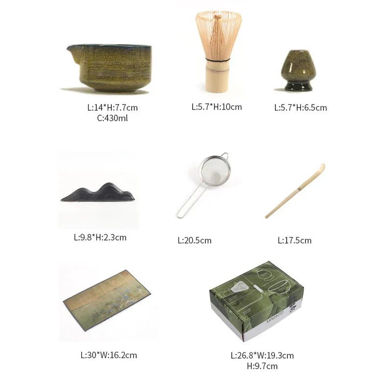 Hommfer - Ensemble Matcha Japonais 7 Pièces pour la Cuisine - Hommfer