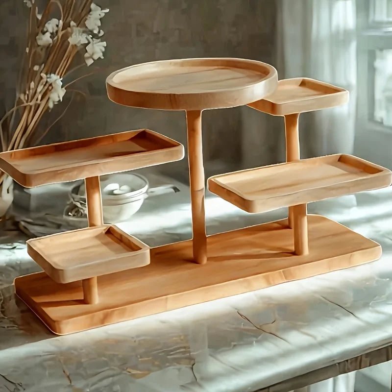 Hommfer – Étagère de Rangement en Bois à Niveaux pour Coiffeuse - Hommfer