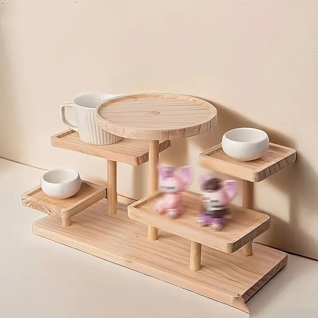 Hommfer – Étagère de Rangement en Bois à Niveaux pour Coiffeuse - Hommfer