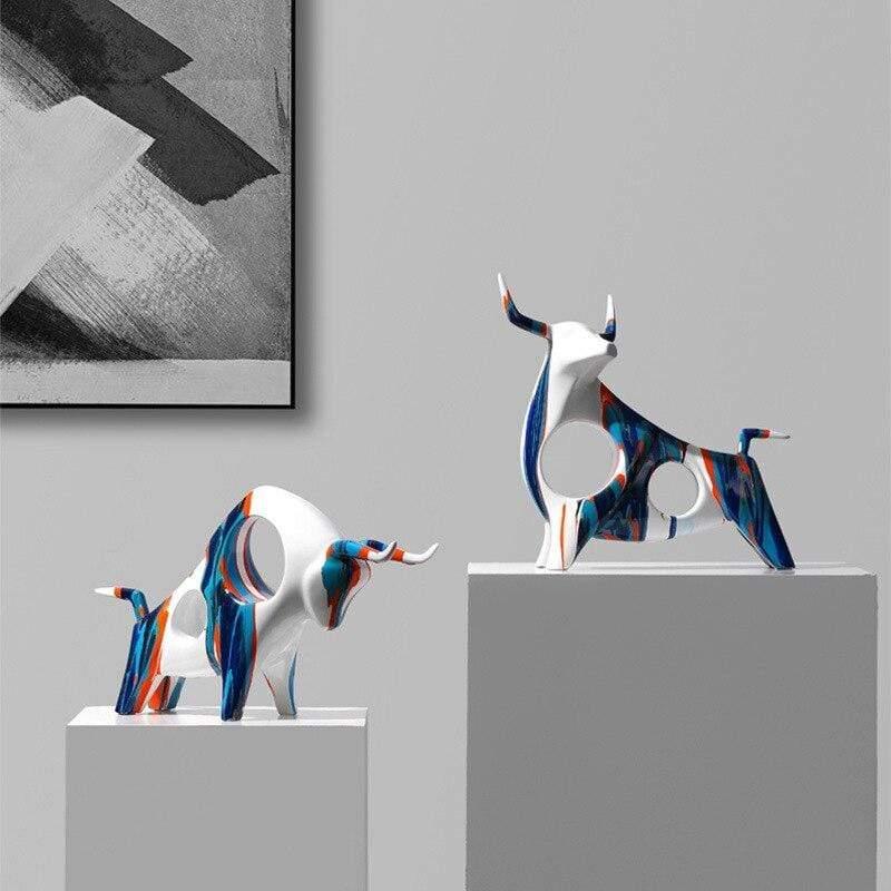 Hommfer - Figurine Taureau Norvégien Résine - Hommfer