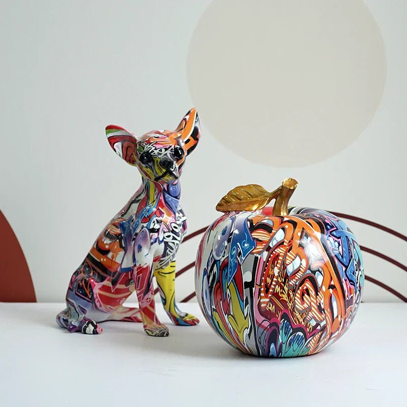 Hommfer - Figurines de Pomme Colorées en Résine - Hommfer