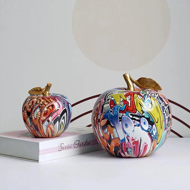Hommfer - Figurines Pomme Colorées en Résine Faite Main - Hommfer