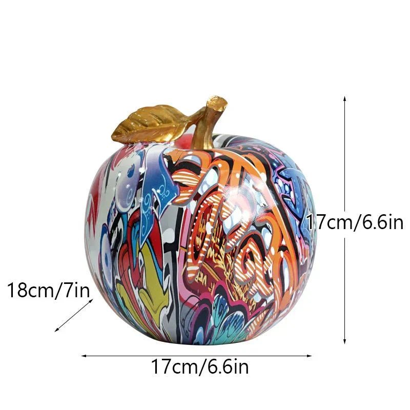 Hommfer - Figurines Pomme Colorées en Résine Faite Main - Hommfer