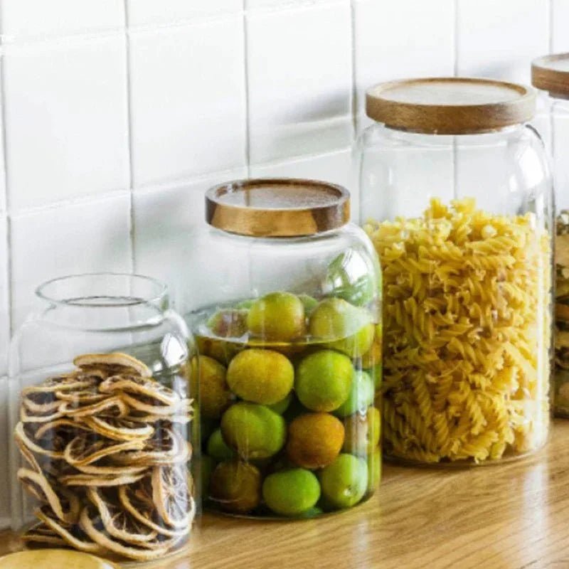 Hommfer – Grand Contenant en Verre Résistant à la Chaleur avec Couvercle - Hommfer