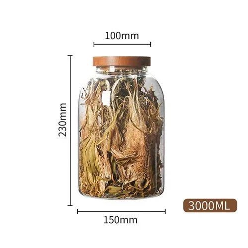 Hommfer – Grand Contenant en Verre Résistant à la Chaleur avec Couvercle - Hommfer