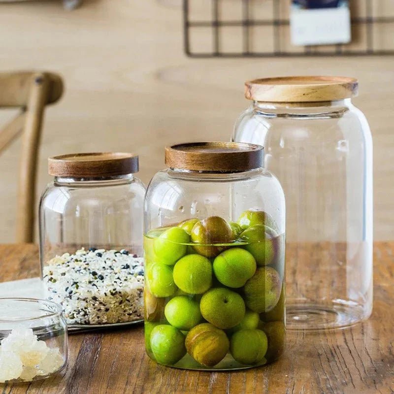 Hommfer – Grand Contenant en Verre Résistant à la Chaleur avec Couvercle - Hommfer