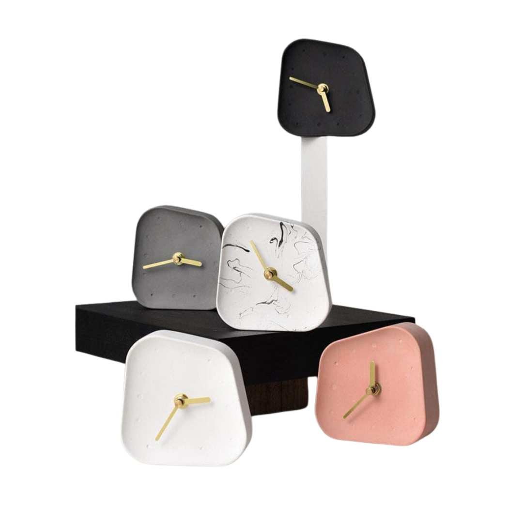 Hommfer – Horloge de Bureau en Ciment pour la Chambre - Hommfer