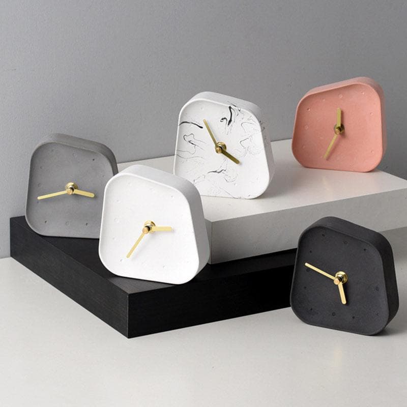 Hommfer – Horloge de Bureau en Ciment pour la Chambre - Hommfer