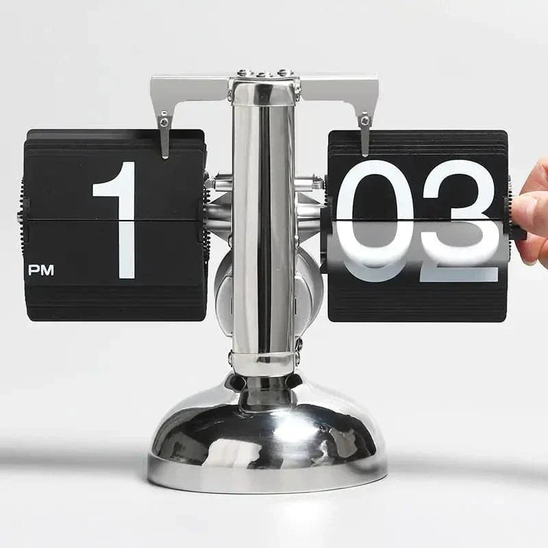 Hommfer – Horloge de Table Vintage Élégante en Bois Foncé - Hommfer