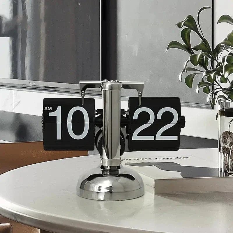 Hommfer – Horloge de Table Vintage Élégante en Bois Foncé - Hommfer