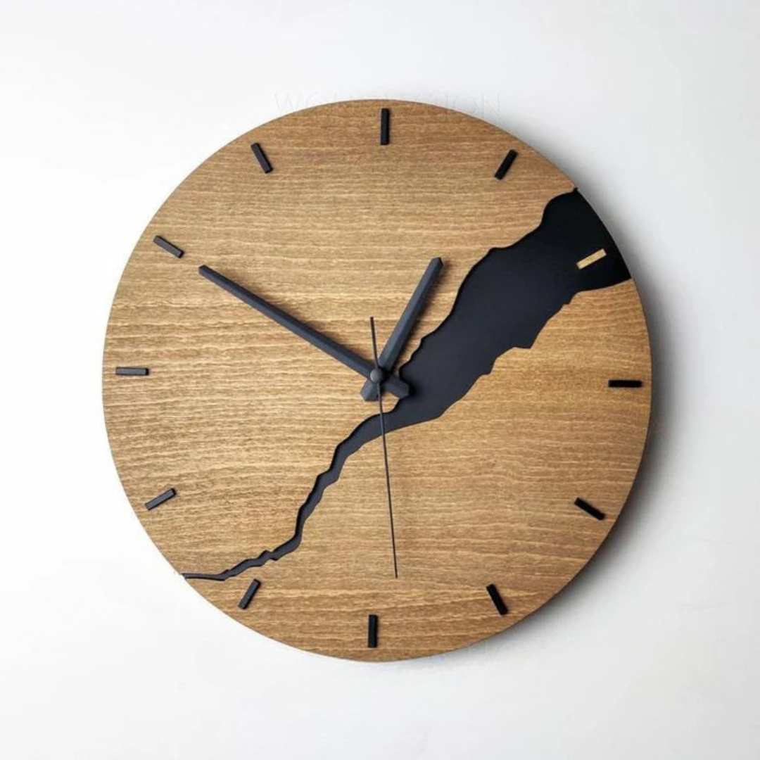 Hommfer – Horloge Murale Élégante en Bois au Design Intemporel - Hommfer