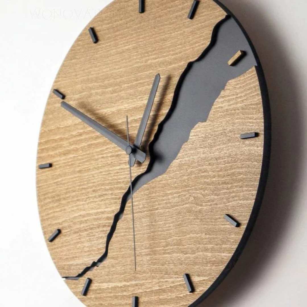 Hommfer – Horloge Murale Élégante en Bois au Design Intemporel - Hommfer