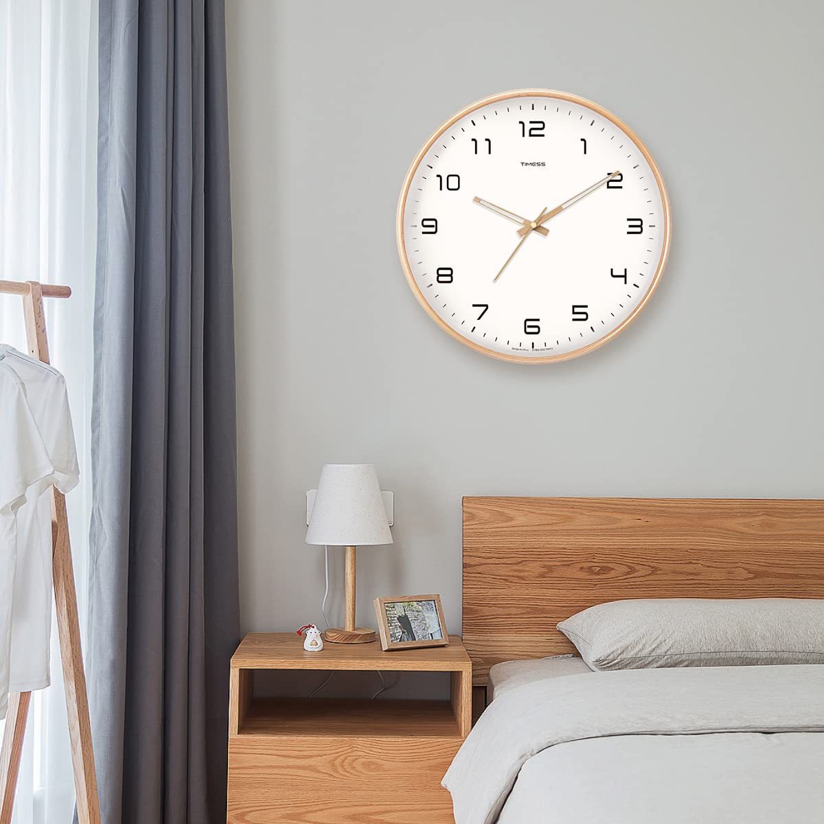 Hommfer – Horloge Murale Élégante en Bois Silencieuse - Hommfer