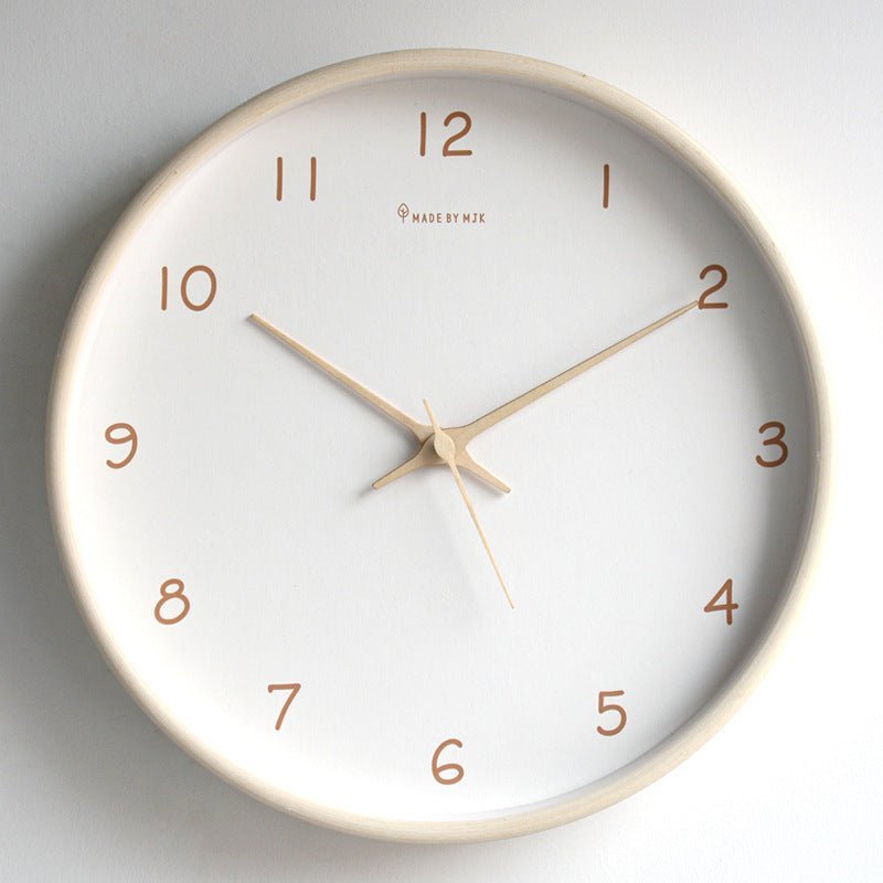 Hommfer – Horloge Murale Élégante en Bois Silencieuse - Hommfer