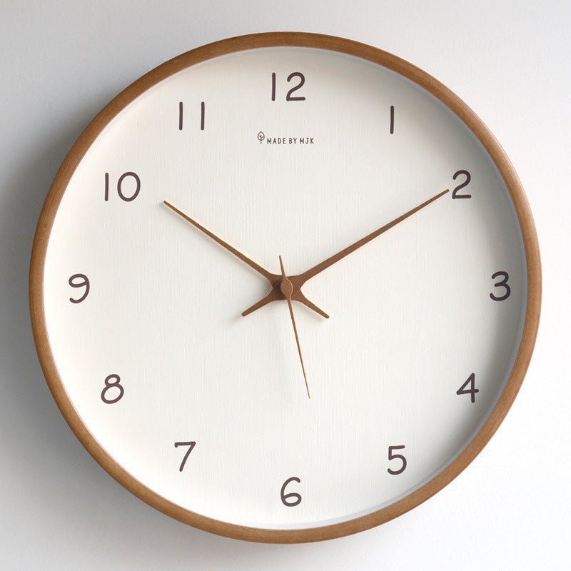 Hommfer – Horloge Murale Élégante en Bois Silencieuse - Hommfer