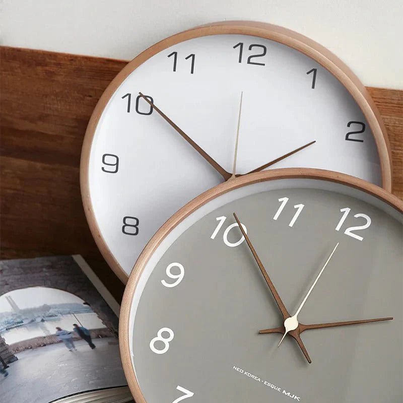 Hommfer – Horloge Murale en Bois et Verre au Design Minimaliste - Hommfer
